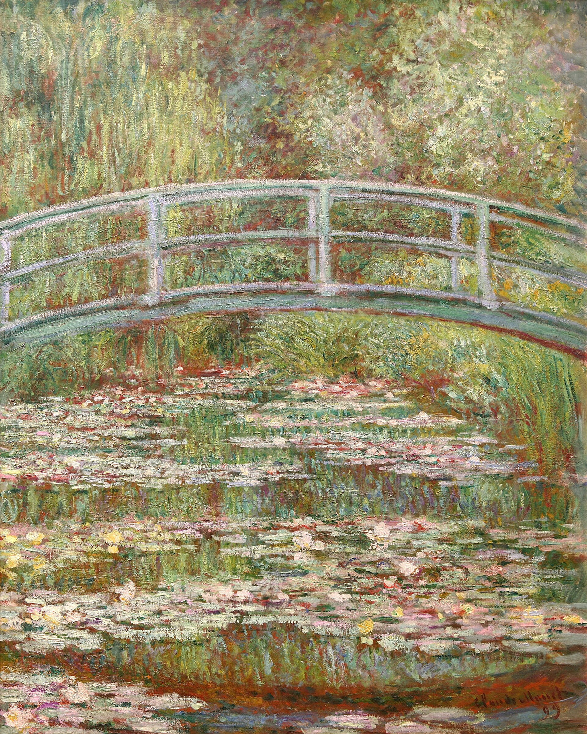 Show Me the Monet de Banksy : détournement du pont japonais de Claude Monet