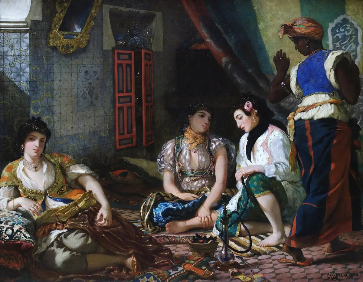Femmes d'Alger dans leur appartement - Eugène Delacroix