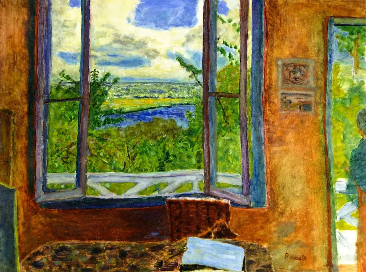 Fenêtre ouverte sur la Seine à Vernonnet de Pierre Bonnard, dialogue avec Claude Monet à Giverny