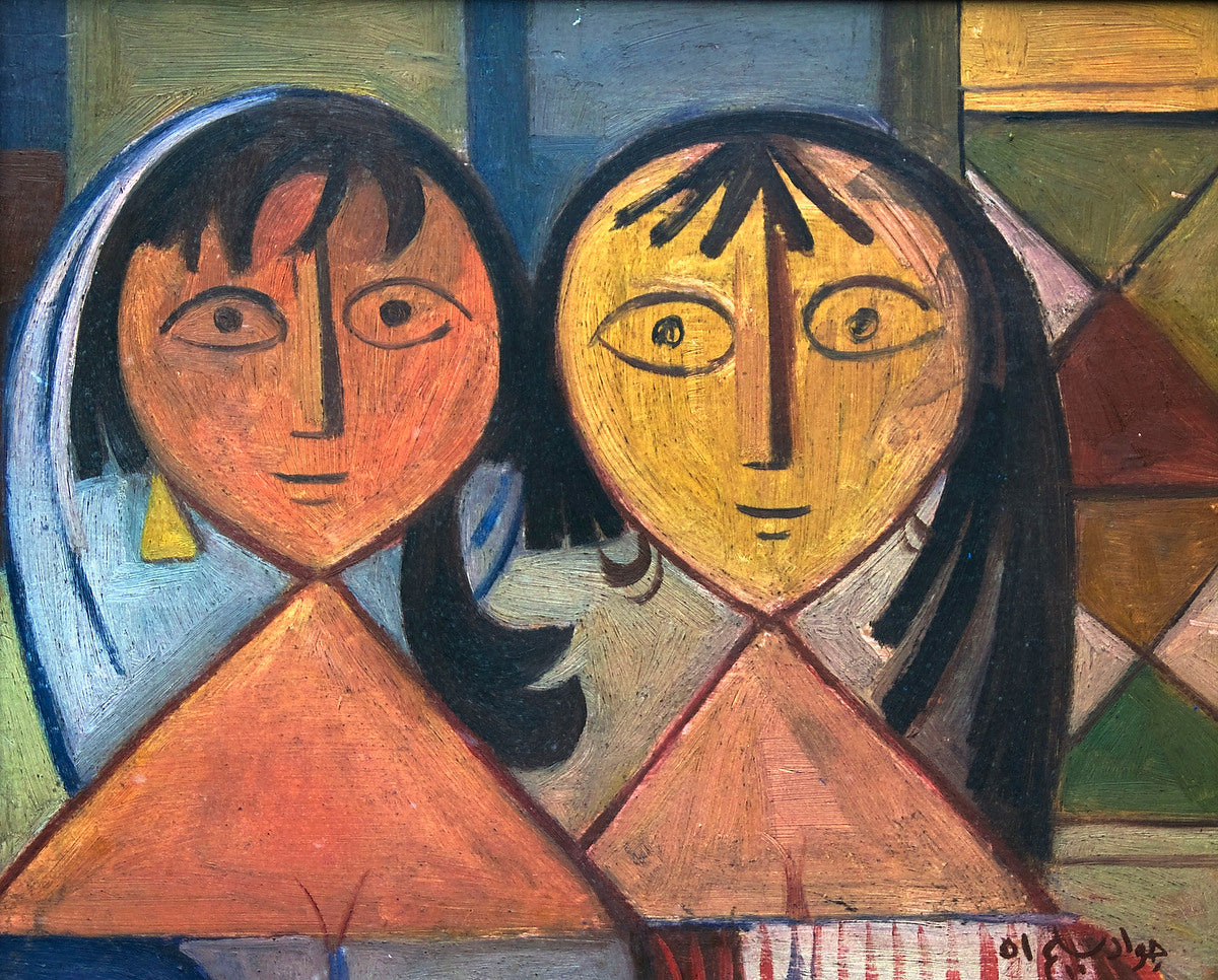 Sans titre, Deux figures - Jewad Selim