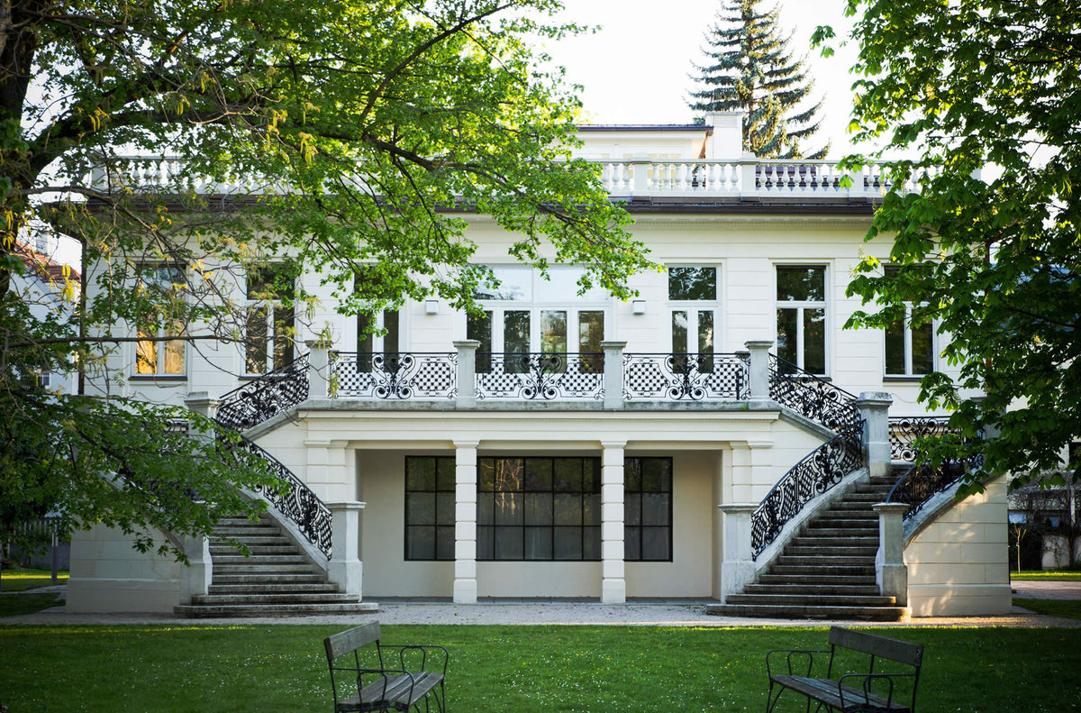 Façade nord de la Villa Klimt à Vienne, qui conserve le dernier atelier du peintre