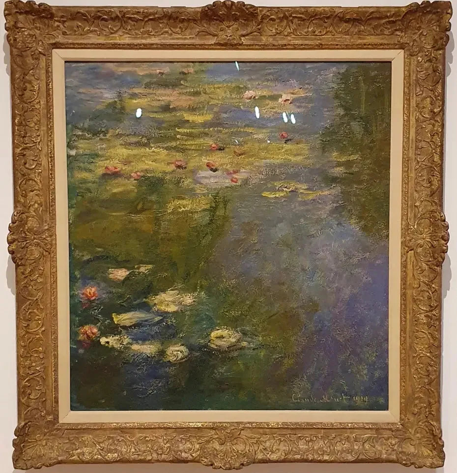 L’étang aux nymphéas de Claude Monet pour comparer Nymphéas, Coquelicots et Meules