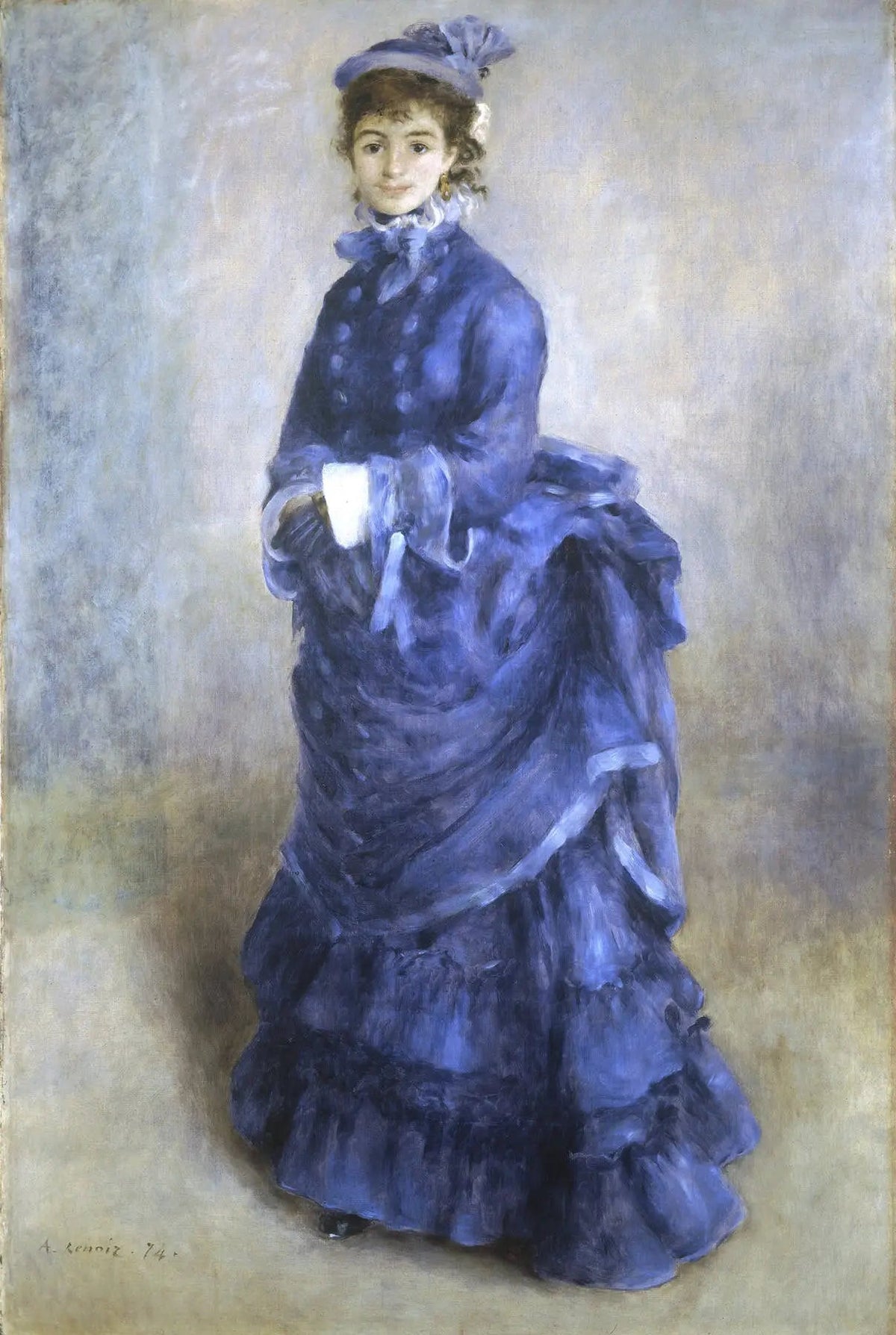 La Parisienne de Renoir, Henriette Henriot en robe bleue