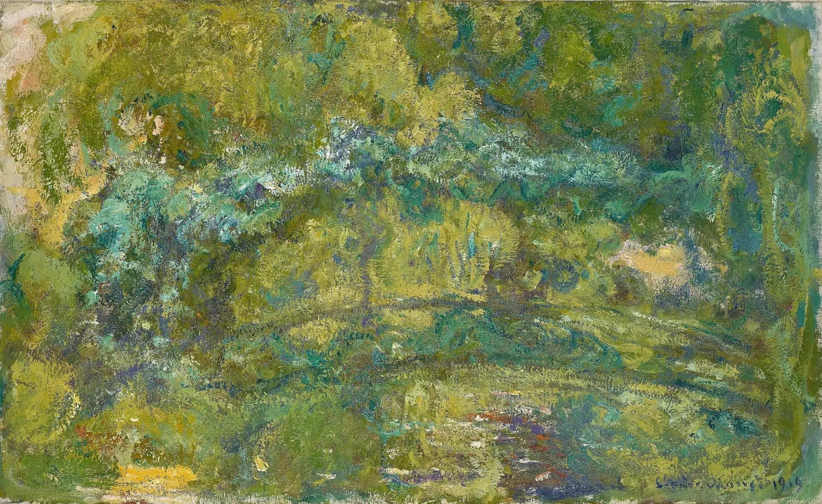 La passerelle sur le bassin aux nymphéas de Claude Monet, reproduction pour salon