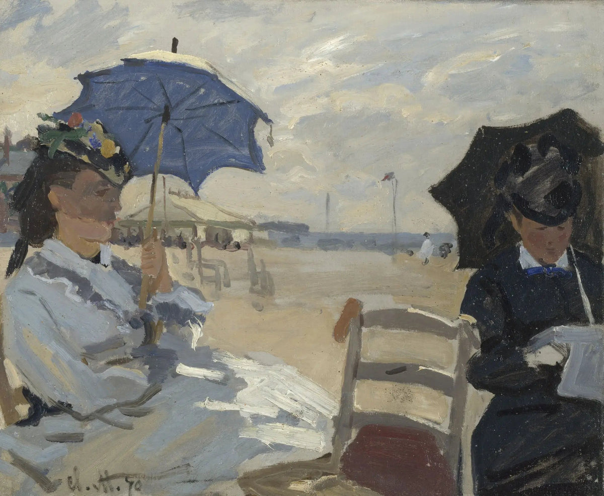 Claude Monet, La Plage de Trouville, 1870, National Gallery