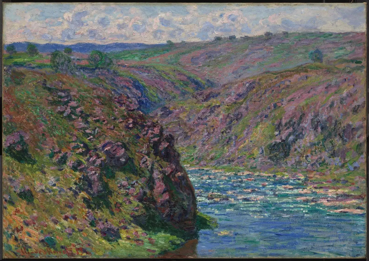 La Vallée de la Creuse, effet de lumière du soleil de Claude Monet, guide de Fresselines