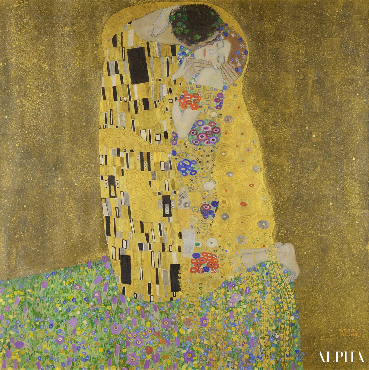 Le Baiser de Gustav Klimt, peinture autrichienne