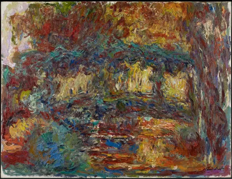 Le Pont japonais tardif de Claude Monet, à la frontière entre paysage et abstraction