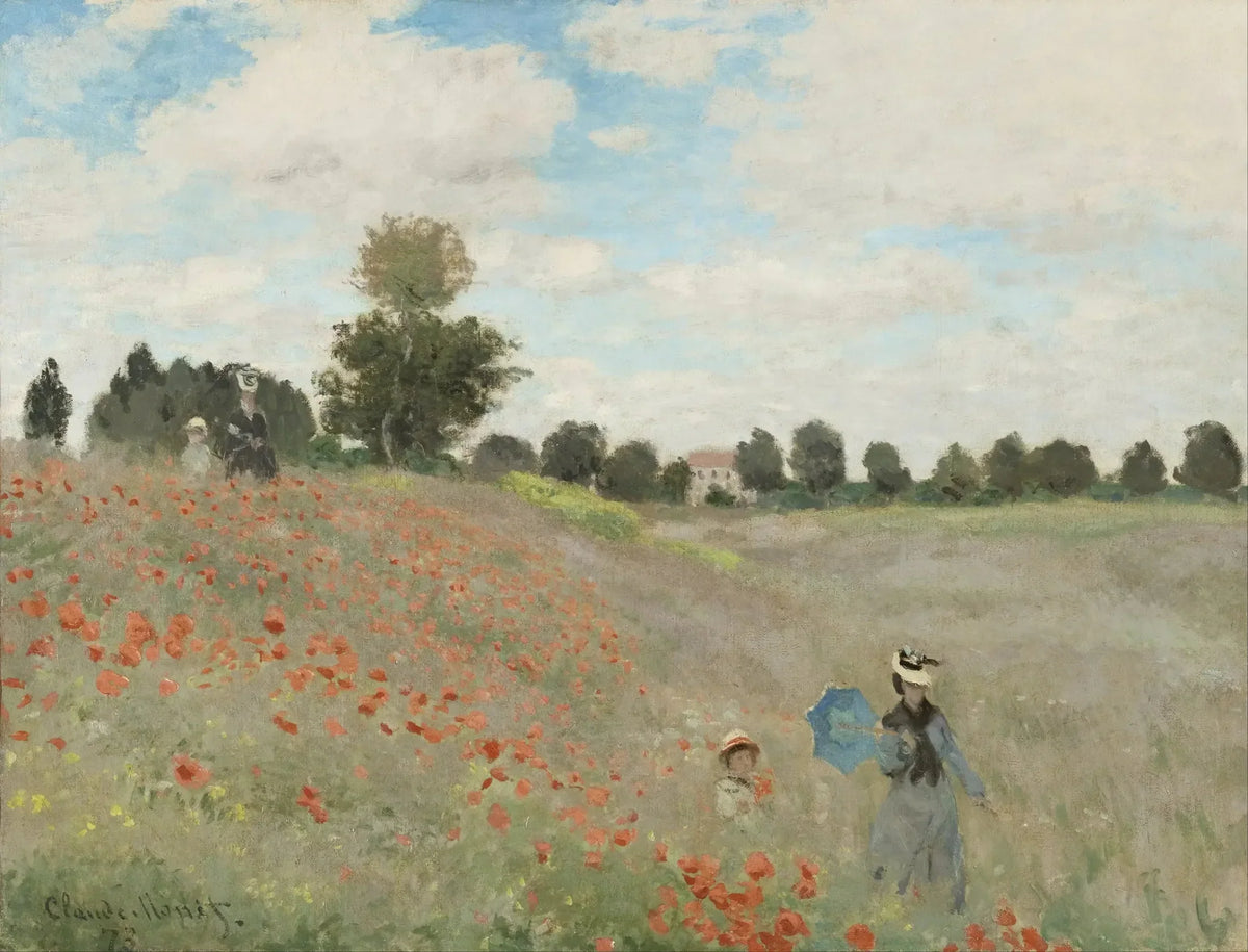 Les Coquelicots de Claude Monet, promenade à Argenteuil en 1873