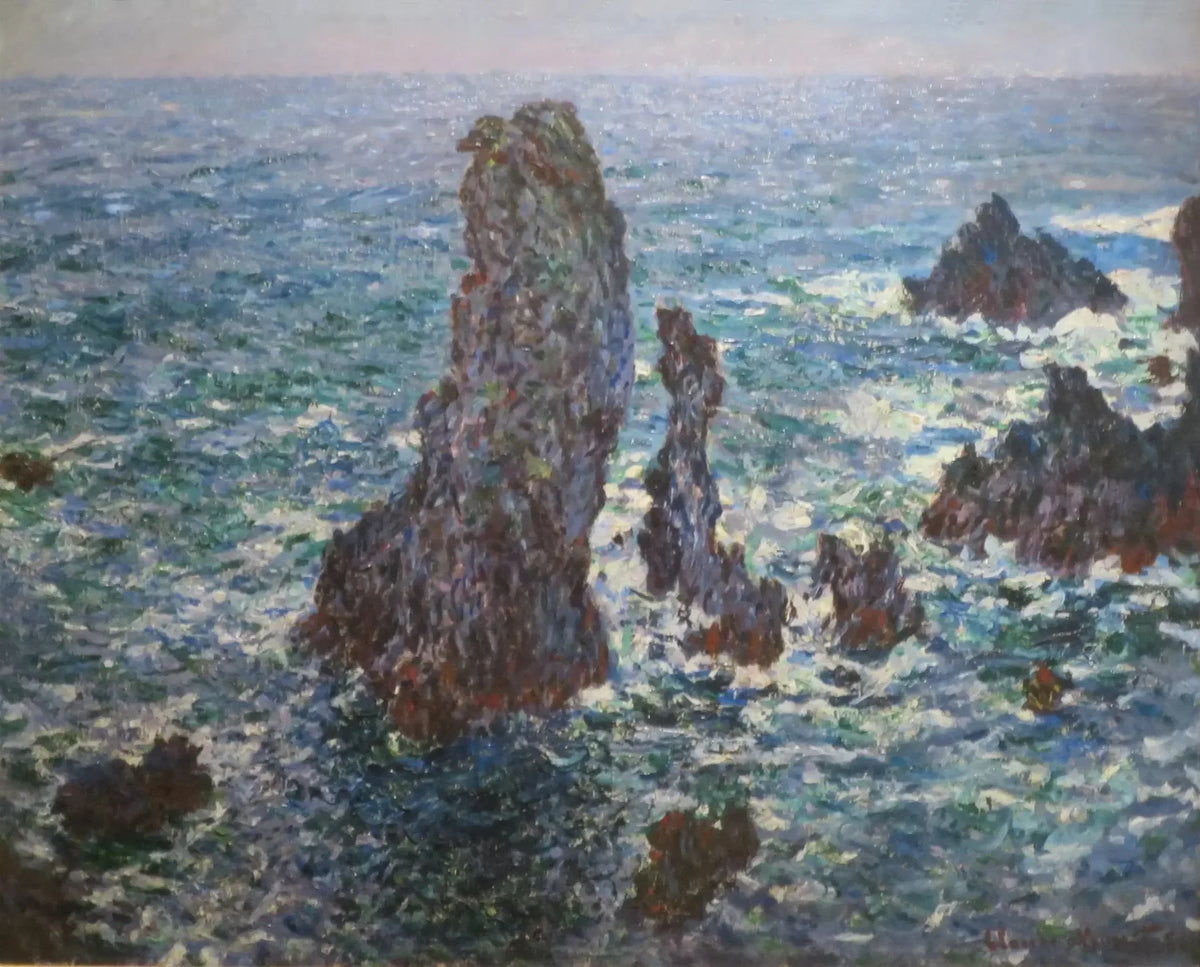 Claude Monet, Les Pyramides de Port-Coton, mer sauvage, 1886