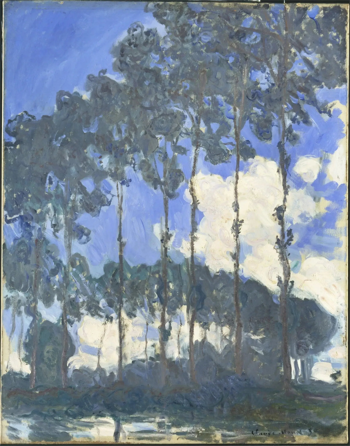 Peupliers au bord de l'Epte de Claude Monet, 1891