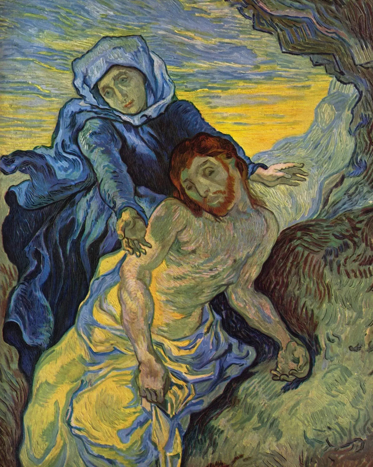 Pietà peinte par Vincent van Gogh d’après Eugène Delacroix