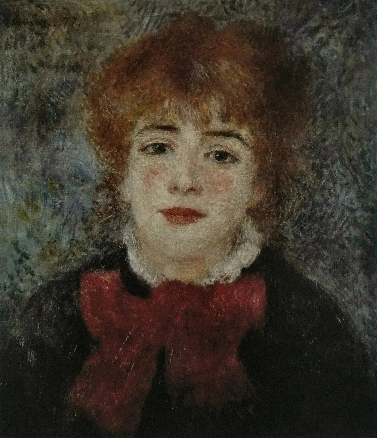 Portrait de Jeanne Samary par Pierre-Auguste Renoir, reproduction peinte