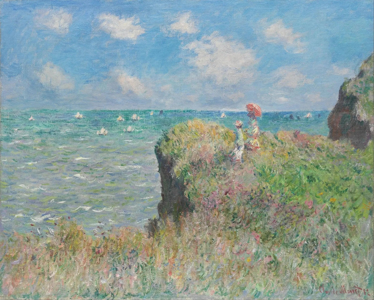 Claude Monet, Promenade sur la falaise, Pourville, 1882, Art Institute of Chicago