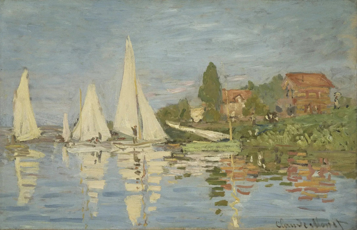 Claude Monet, Régates à Argenteuil, vers 1872, musée d’Orsay