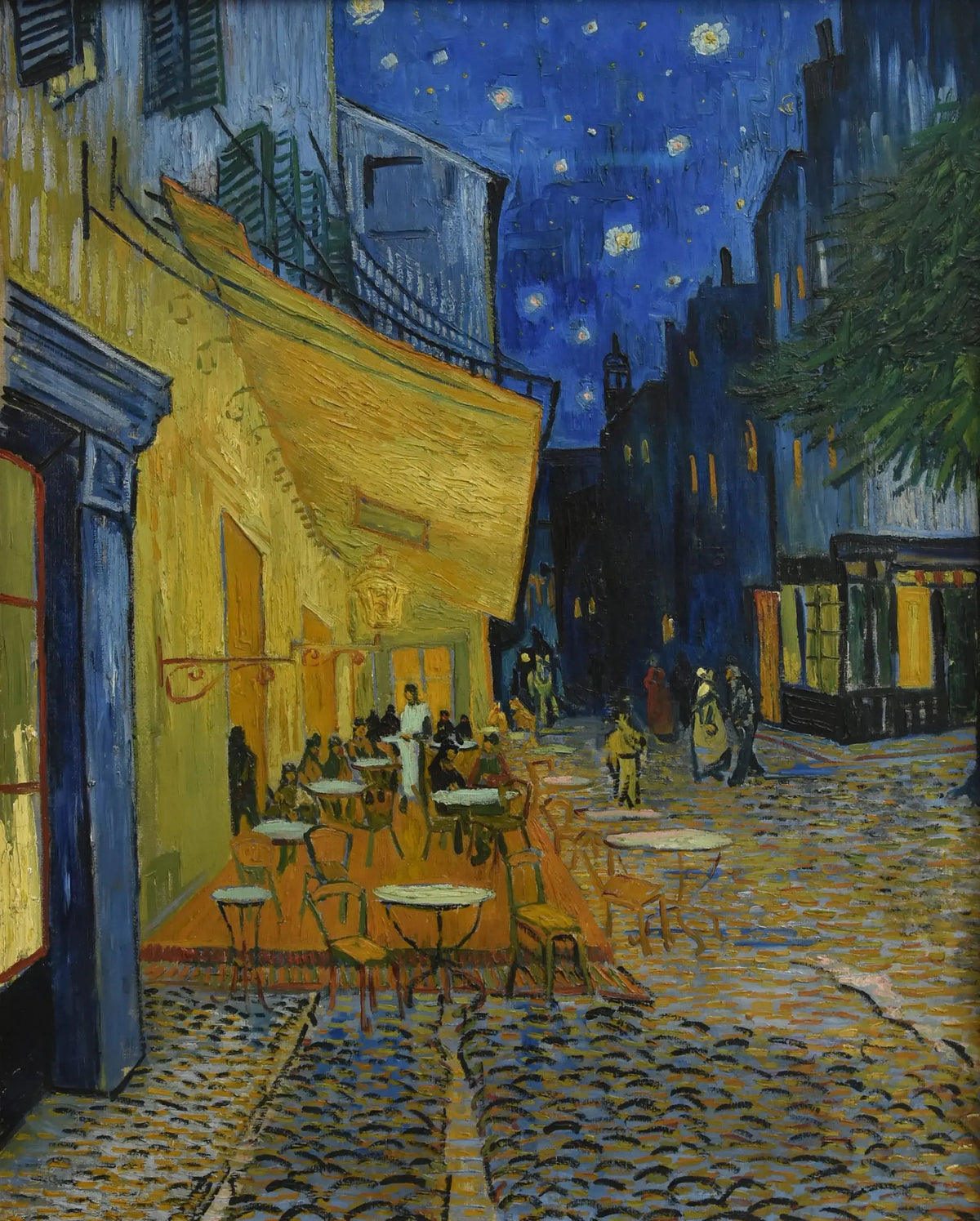 Terrasse du café le soir peinte par Vincent van Gogh à Arles