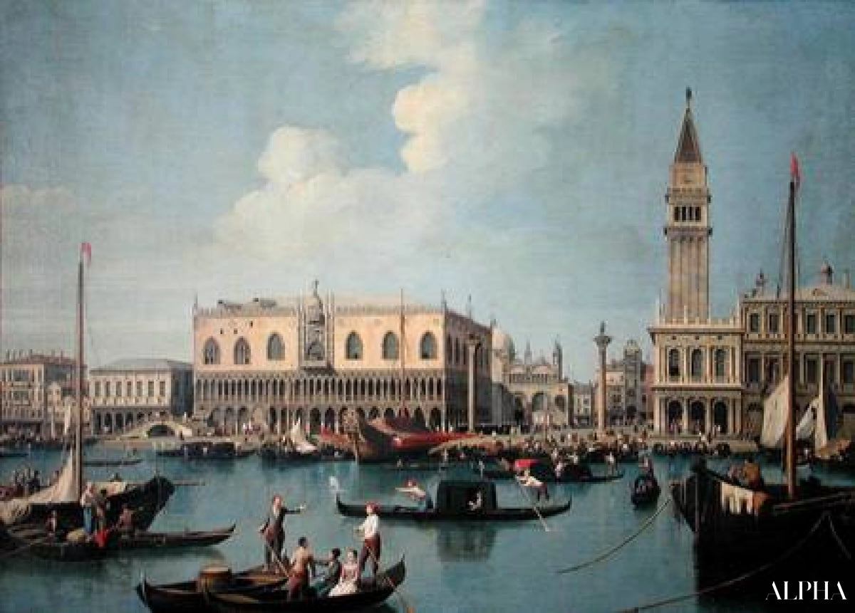 Vue de ville associée à Canaletto, maître du paysage urbain
