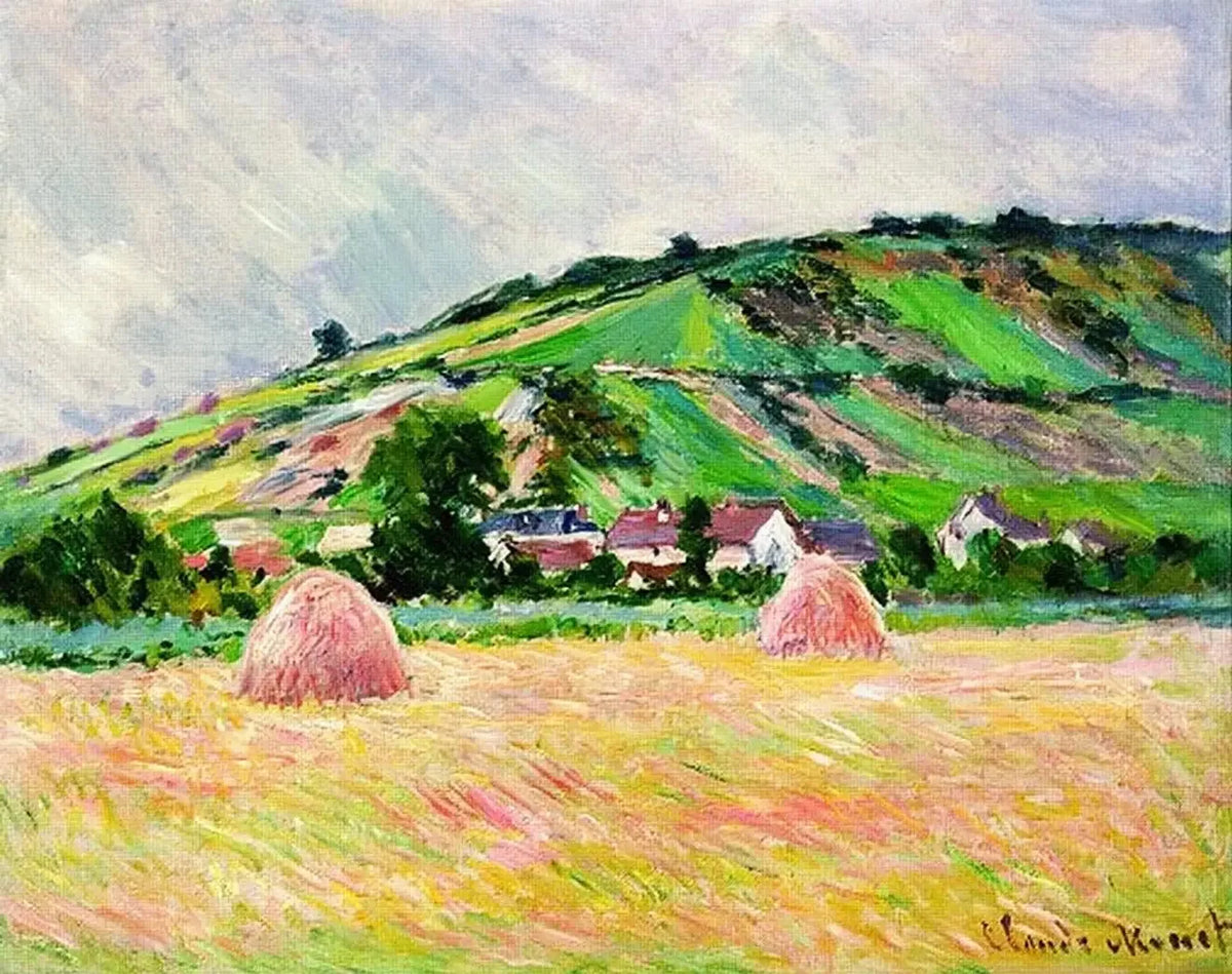 Vue de Giverny par Claude Monet, lieu de ses dernières années
