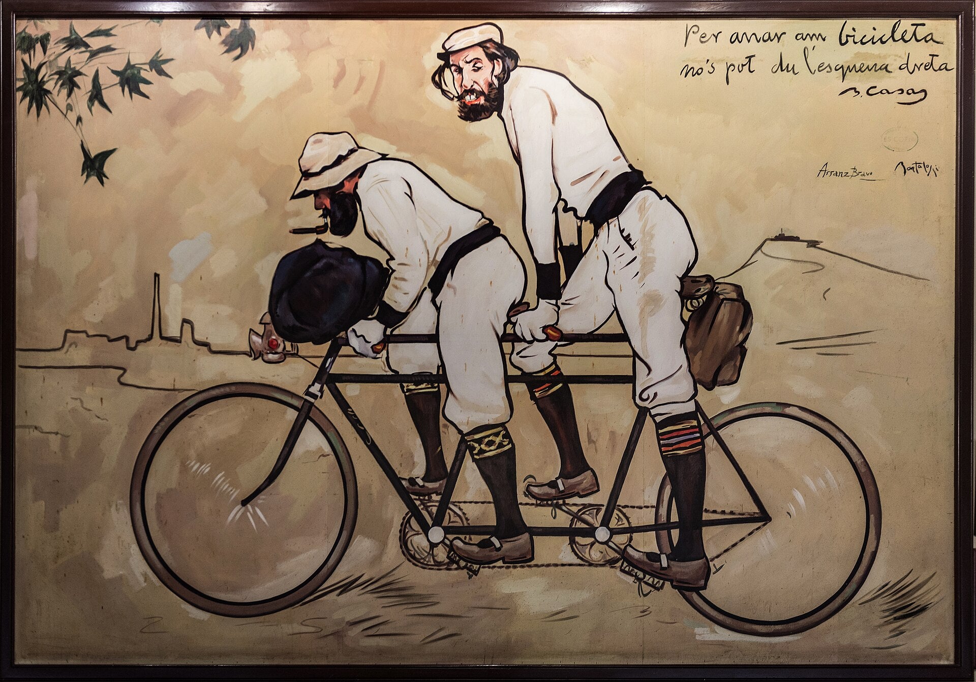 Ramon Casas and Pere Romeu on a Tandem - Ramón Casas