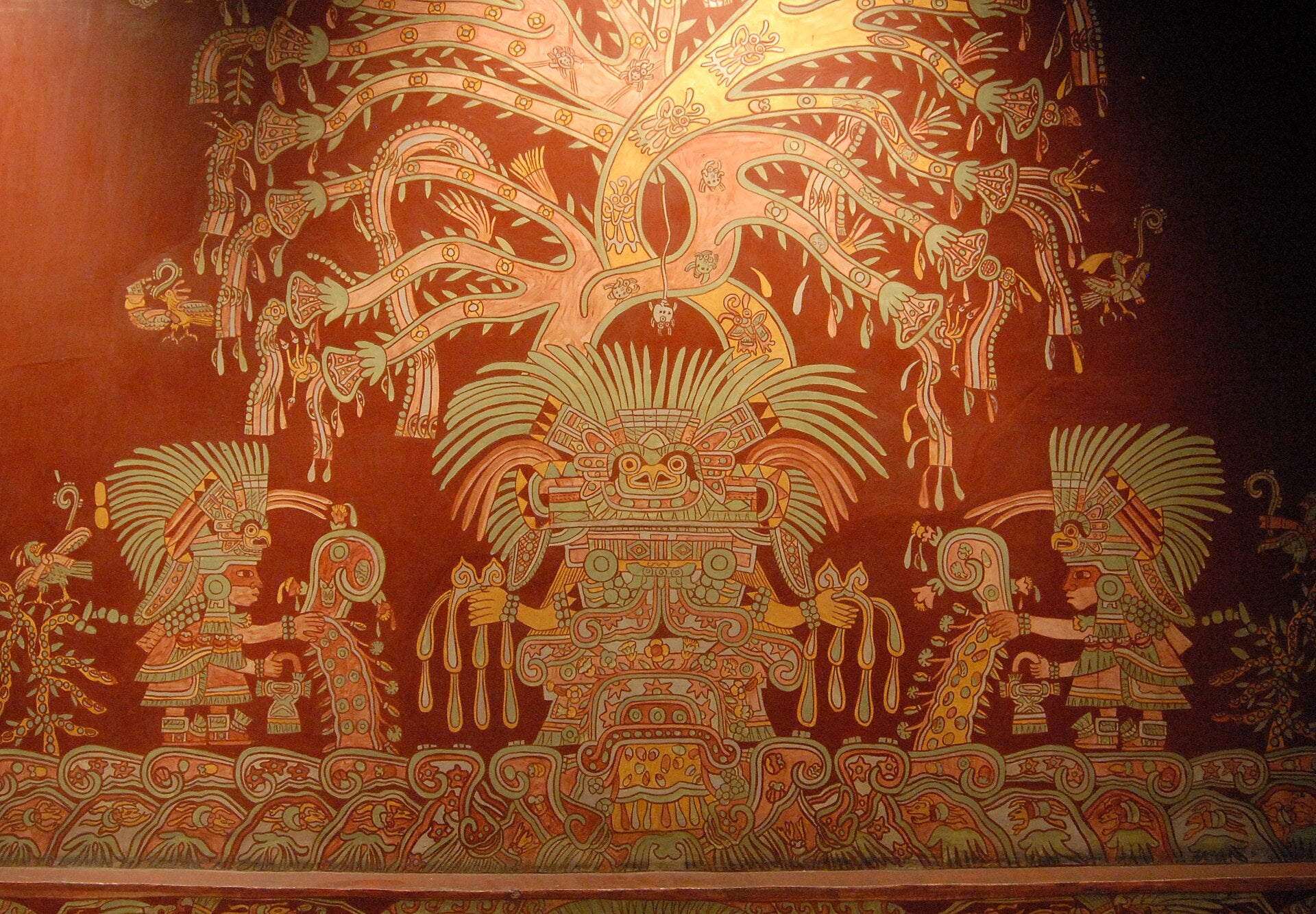 La Grande Déesse de Teotihuacan — Artiste anonyme, peinture murale