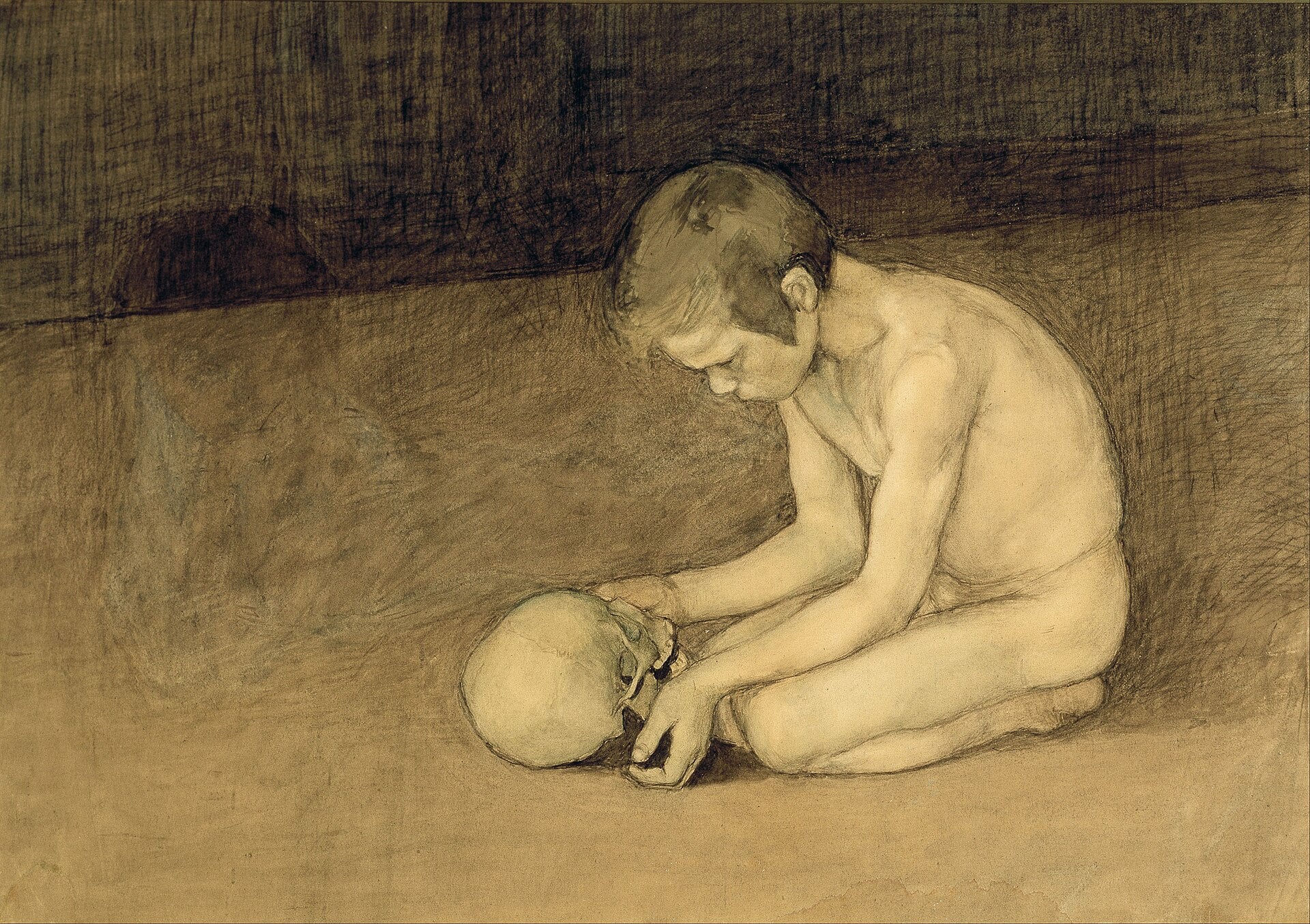 Garçon au crâne - Magnus Enckell