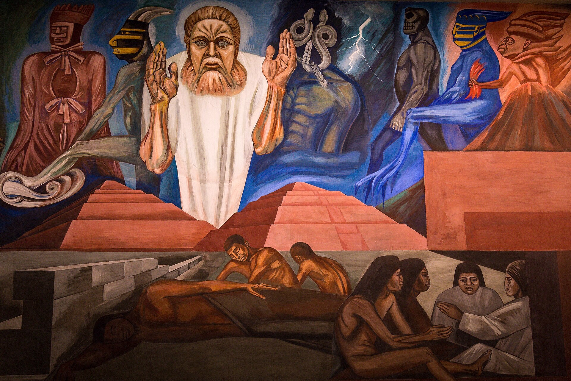 L’Épopée de la civilisation américaine — José Clemente Orozco, peinture murale