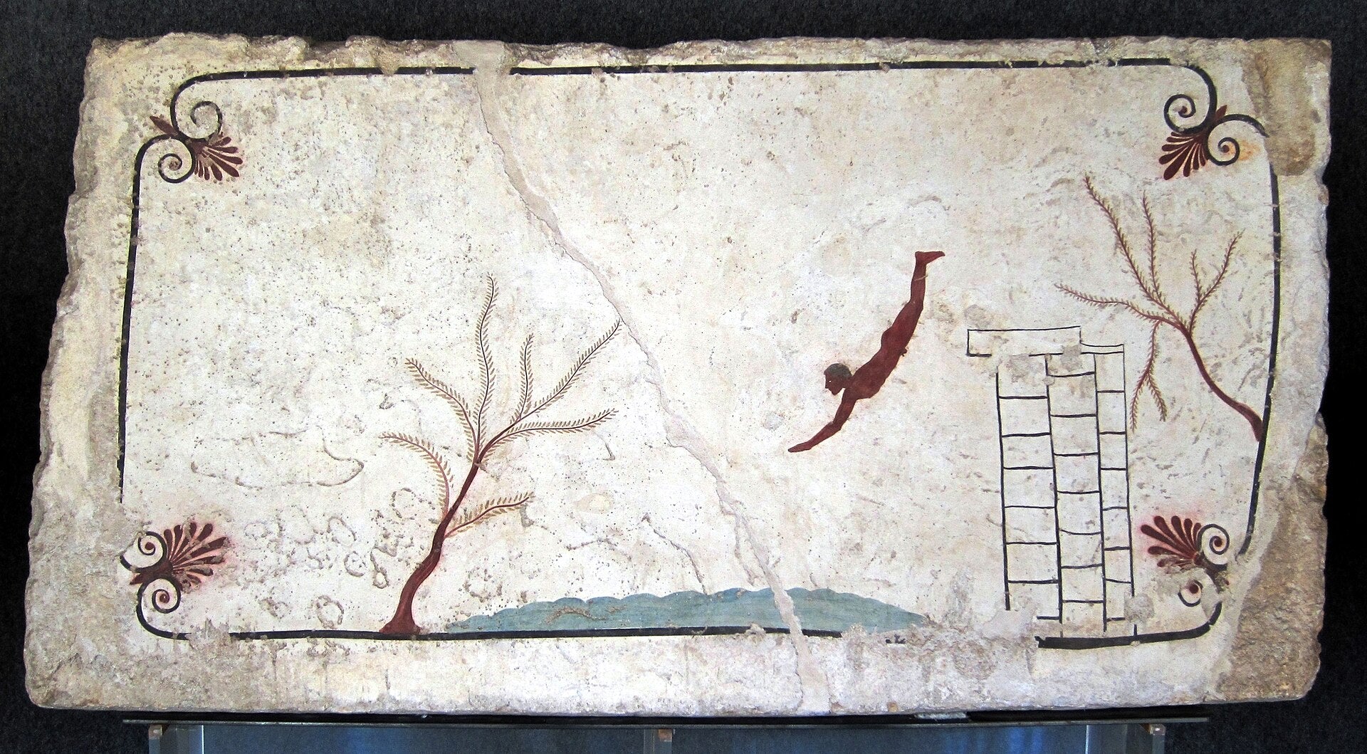 Le Plongeur de Paestum — Artiste grec anonyme, peinture murale