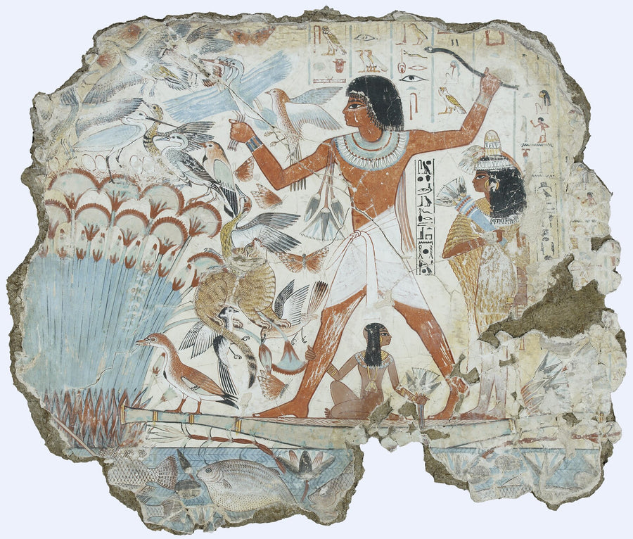 Chasse dans les marais, tombe de Nebamun - Artiste égyptien anonyme