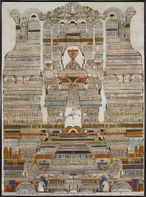 Composition symbolique sur le monde spirituel - Augustin Lesage
