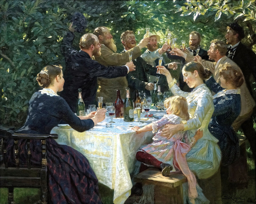 Hip, Hip, Hurrah! - Peder Severin Krøyer