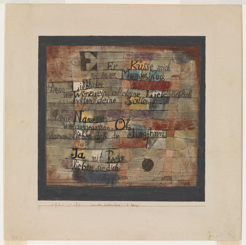 (From the Song of Songs) Version II - Paul Klee