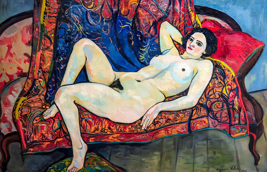 Nu au drap rouge - Suzanne Valadon