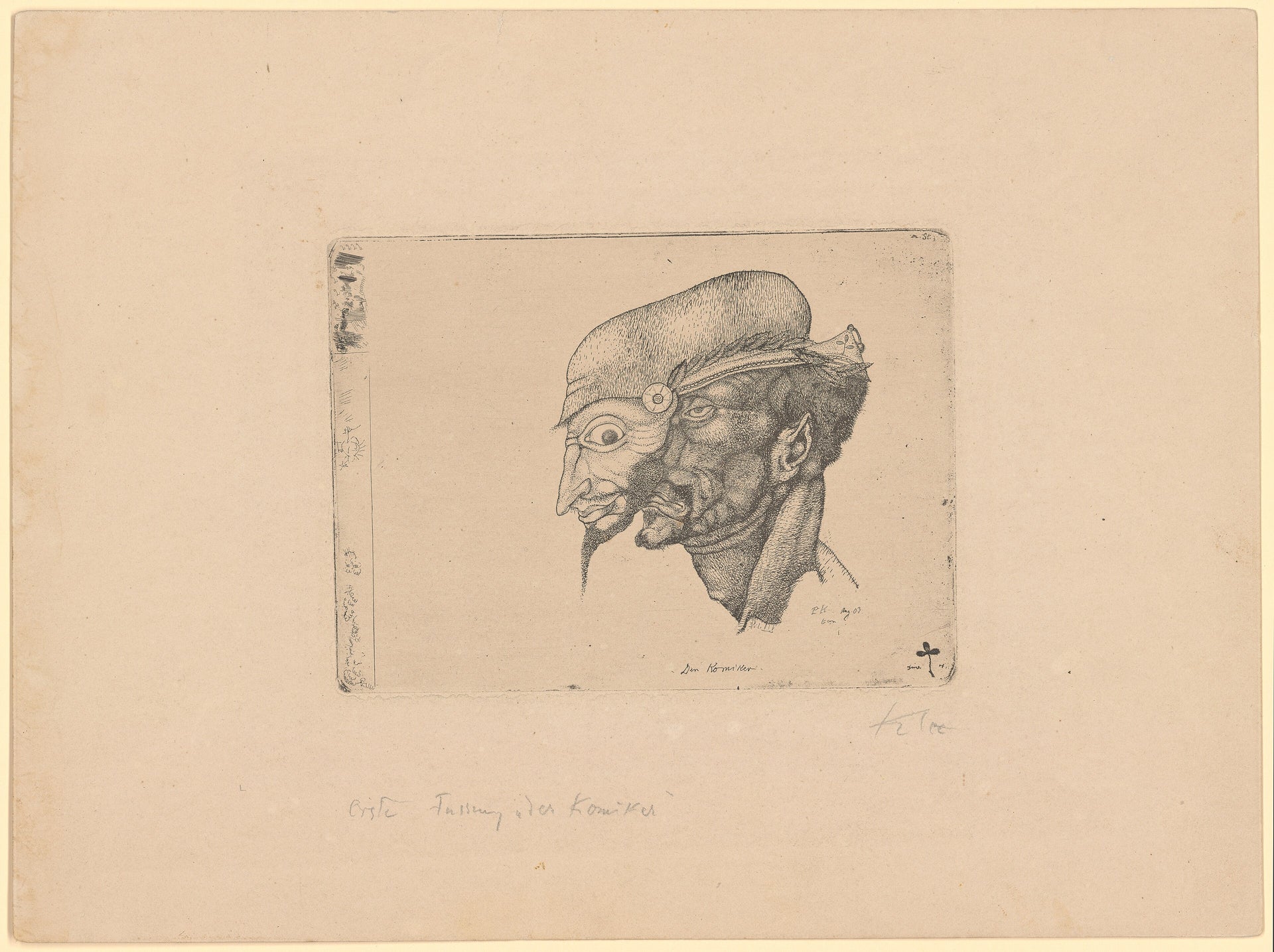 Der Komiker, 1903 - Paul Klee