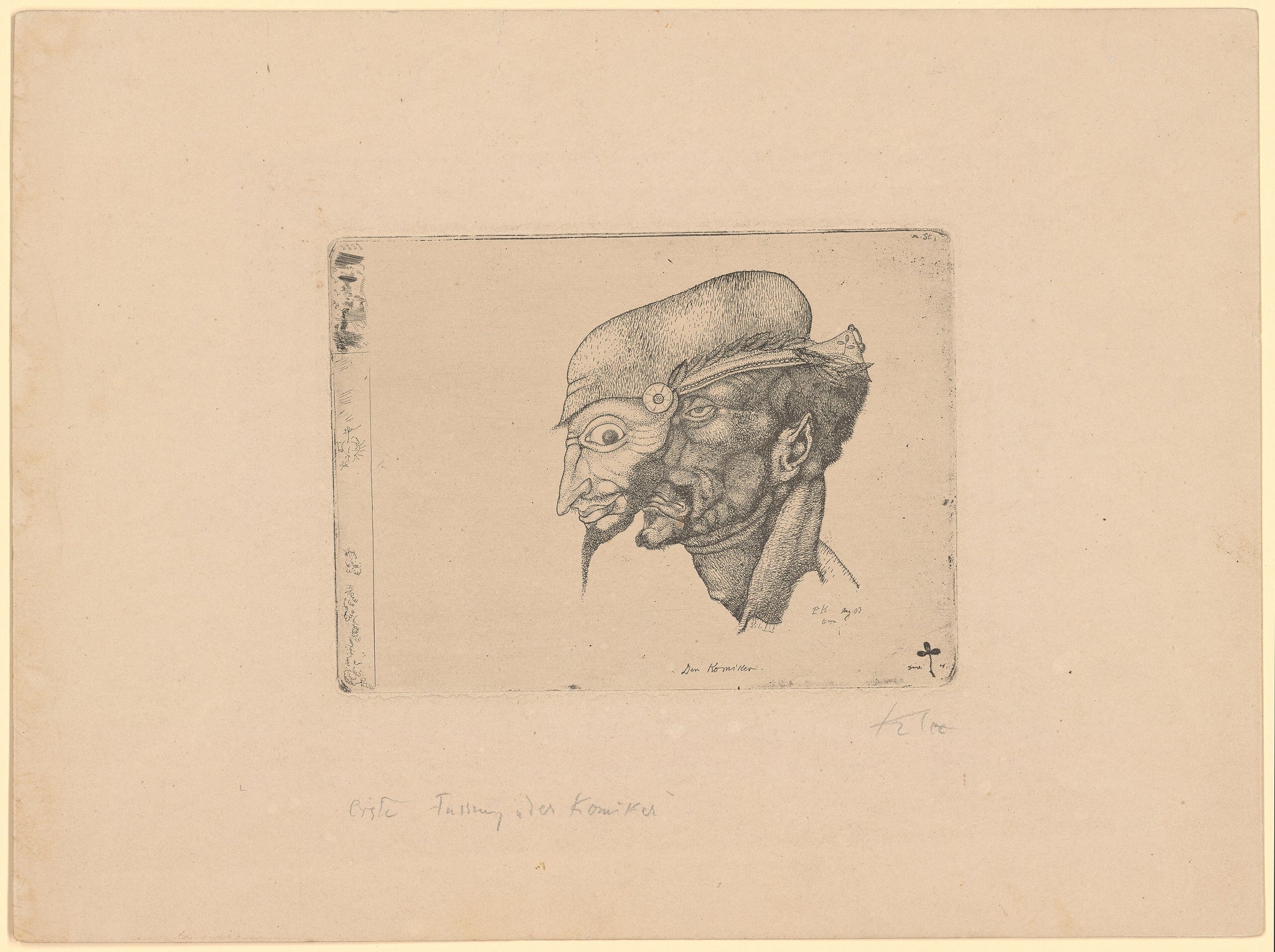 Der Komiker, 1903 - Paul Klee