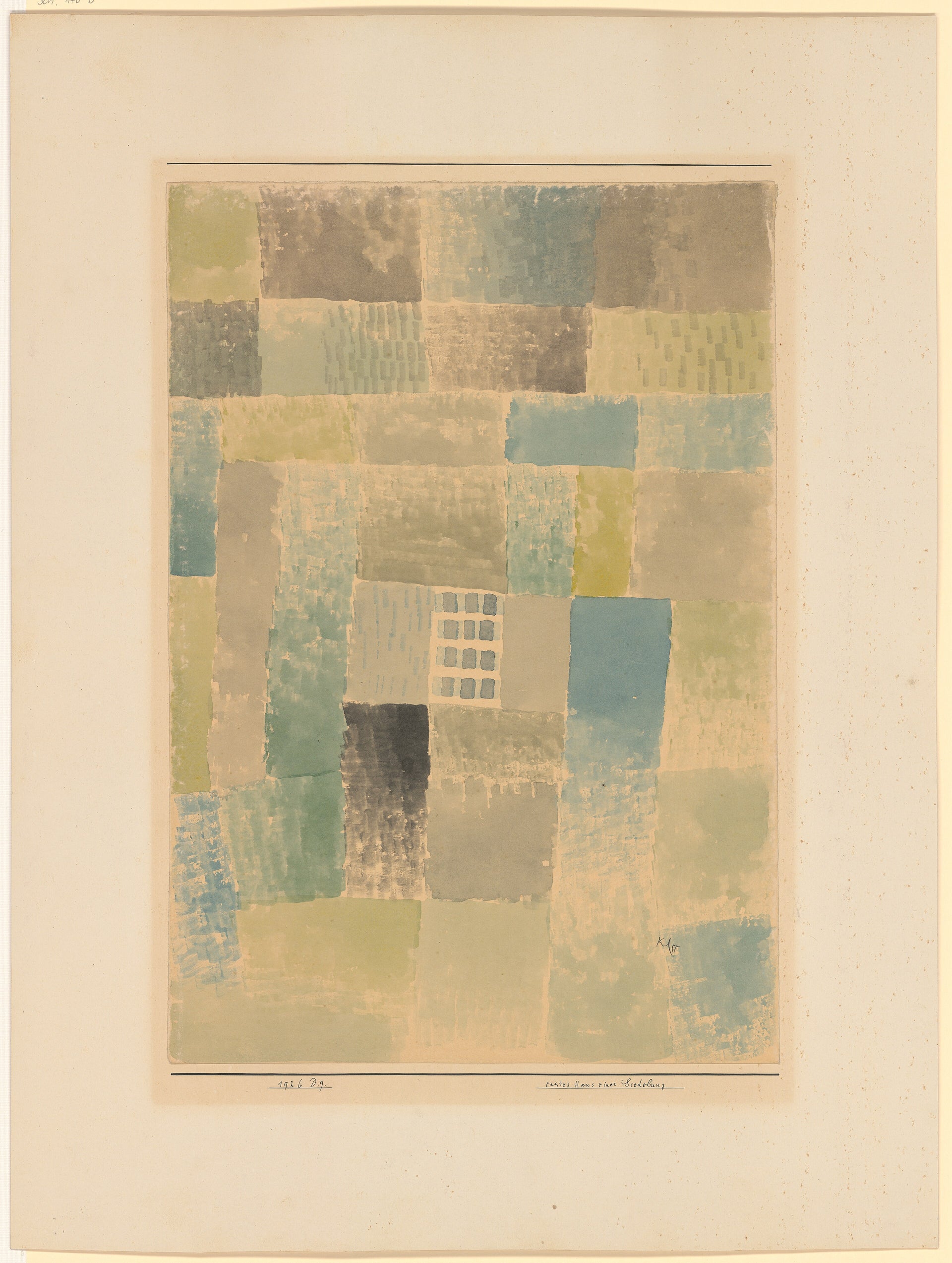 Erstes Haus einer Siedelung, 1926 - Paul Klee