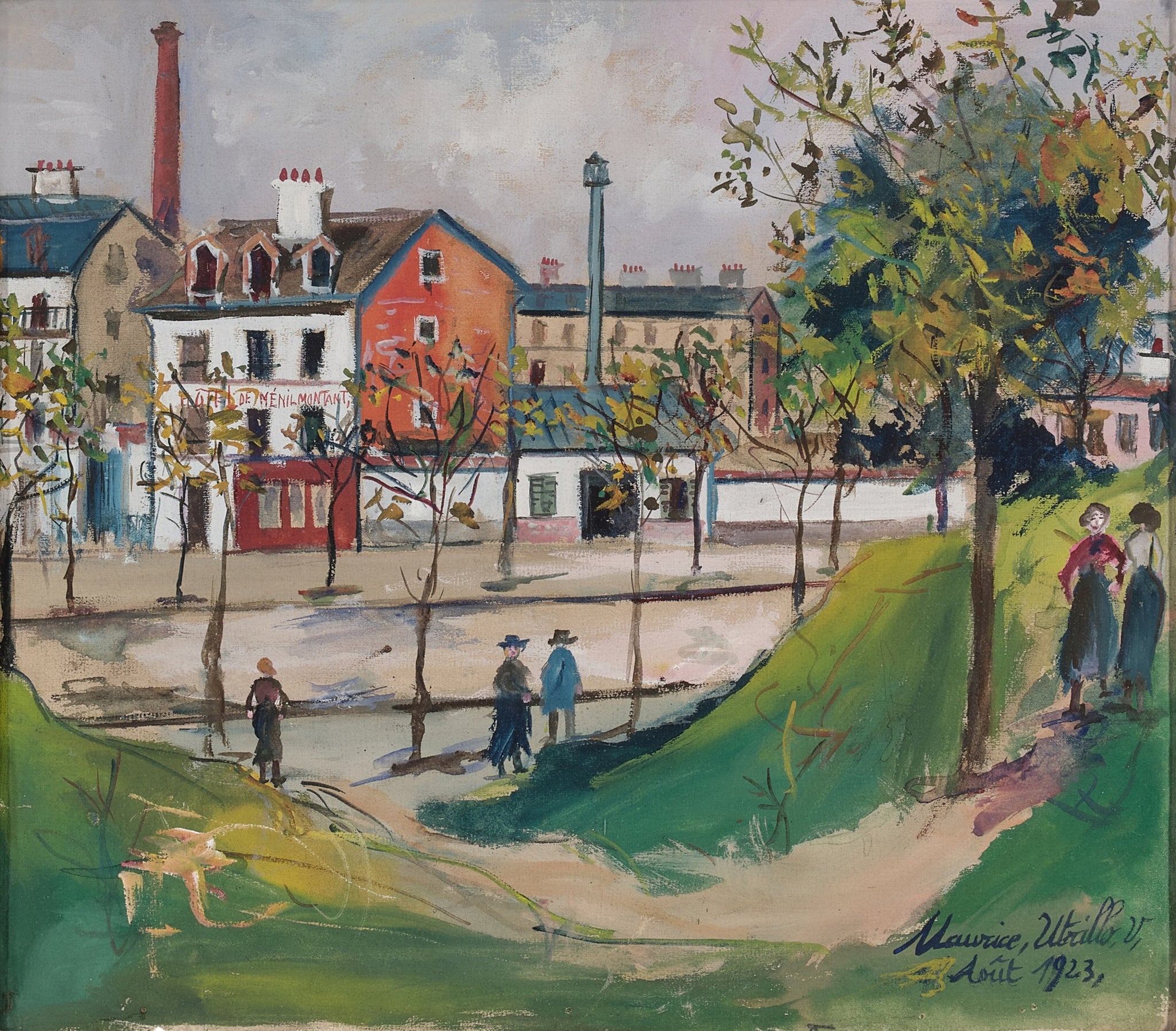 Les Fortifications à Ménilmontant - Maurice Utrillo
