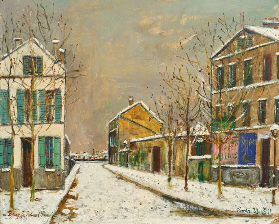 Bourg-la-Reine sous la neige c1927 - Maurice Utrillo
