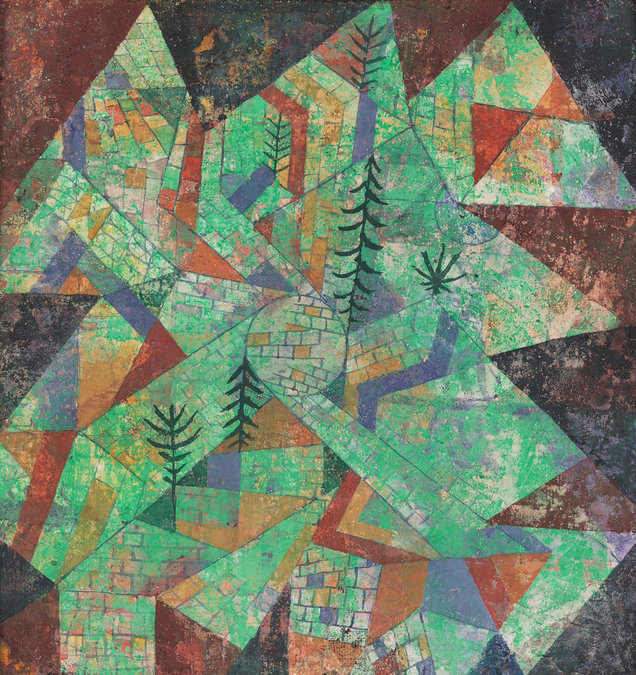 Wald Bau - Paul Klee