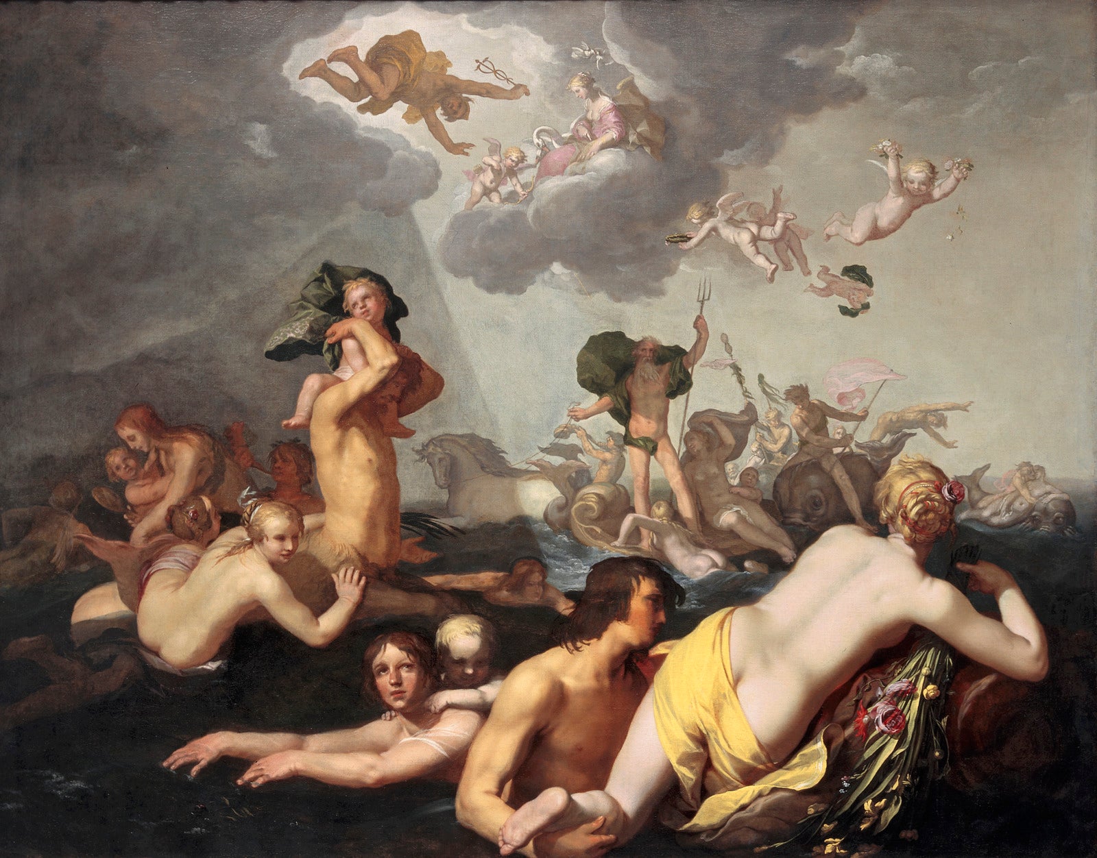 Le triomphe de Neptune - Abraham Bloemaert image 1 reproduction d’œuvre d’art à l’huile