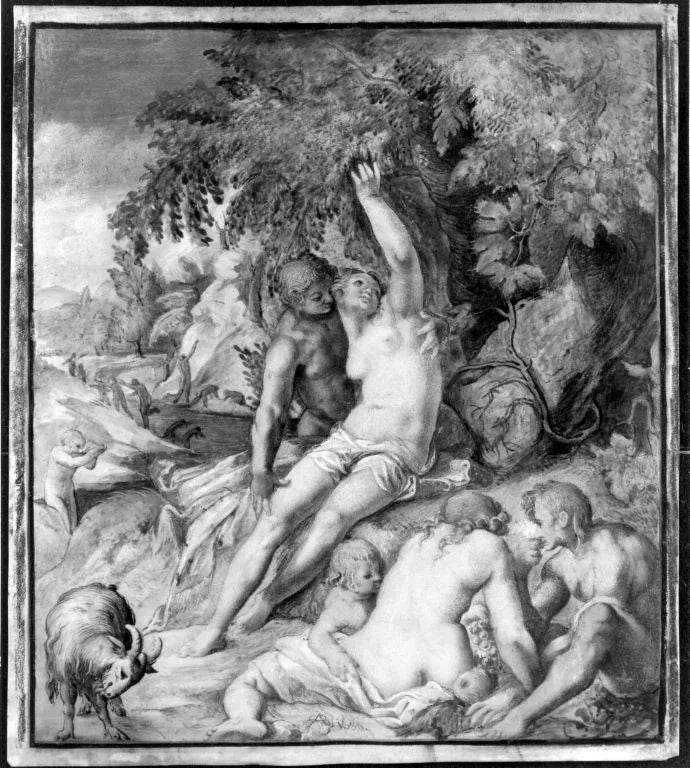Goldenes Zeitalter - Abraham Bloemaert image 1 tableau peint à l’huile sur toile