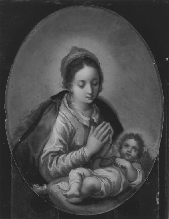 Maria avec l'enfant (copie ci-après) - Abraham Bloemaert image 1 reproduction d’œuvre d’art à l’huile