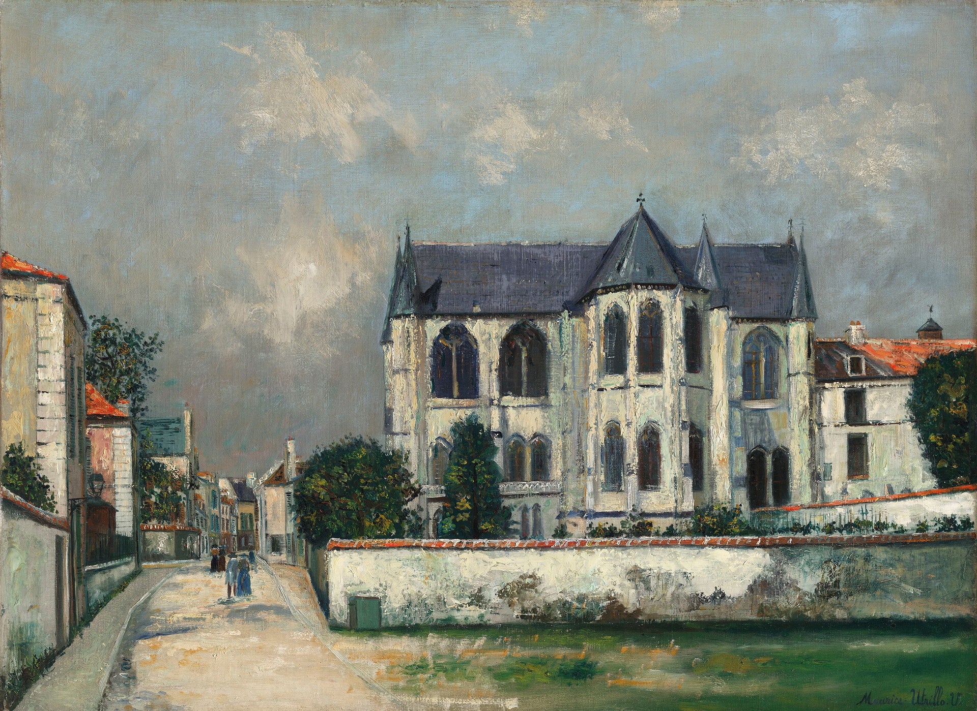 Abside de l'église Saint-Léger, Soissons - Maurice Utrillo