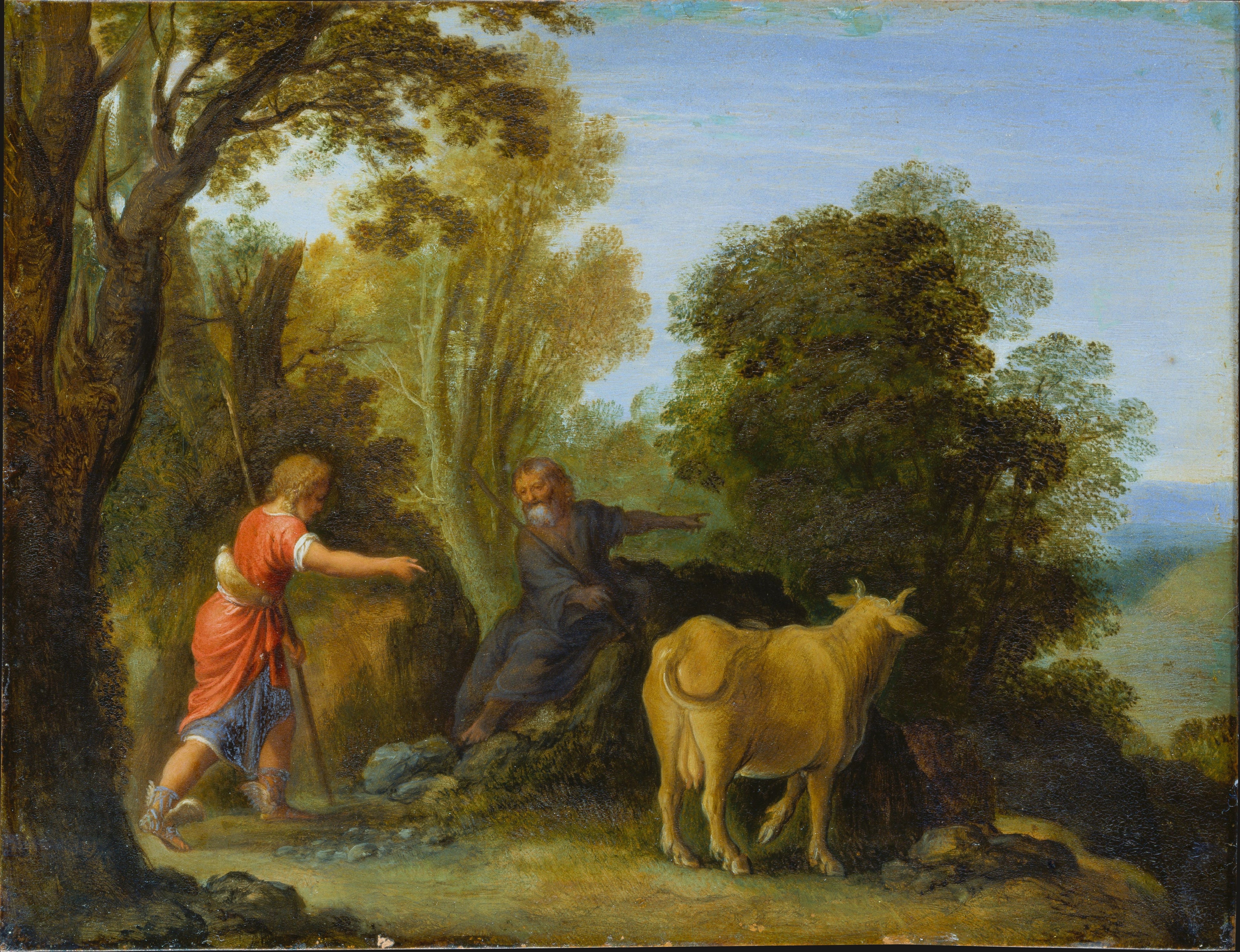 Mercure et Battus - Adam Elsheimer