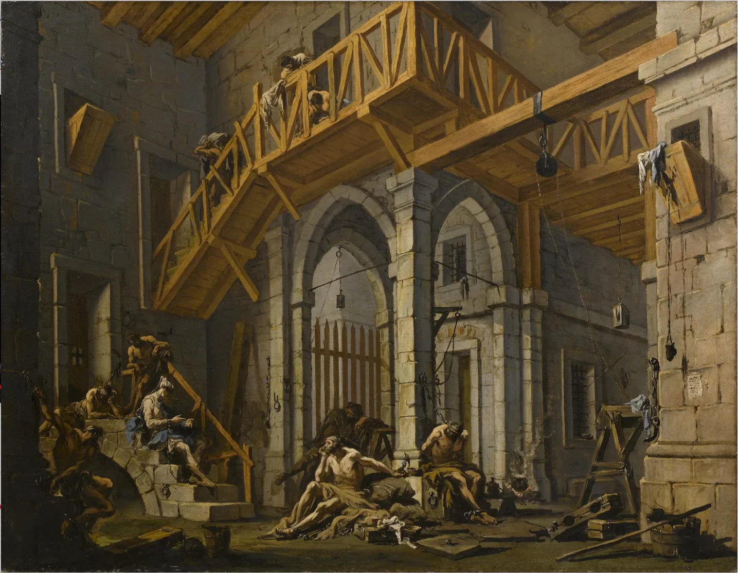 Joseph interprète les rêves - Alessandro Magnasco image 1 reproduction d’œuvre d’art à l’huile