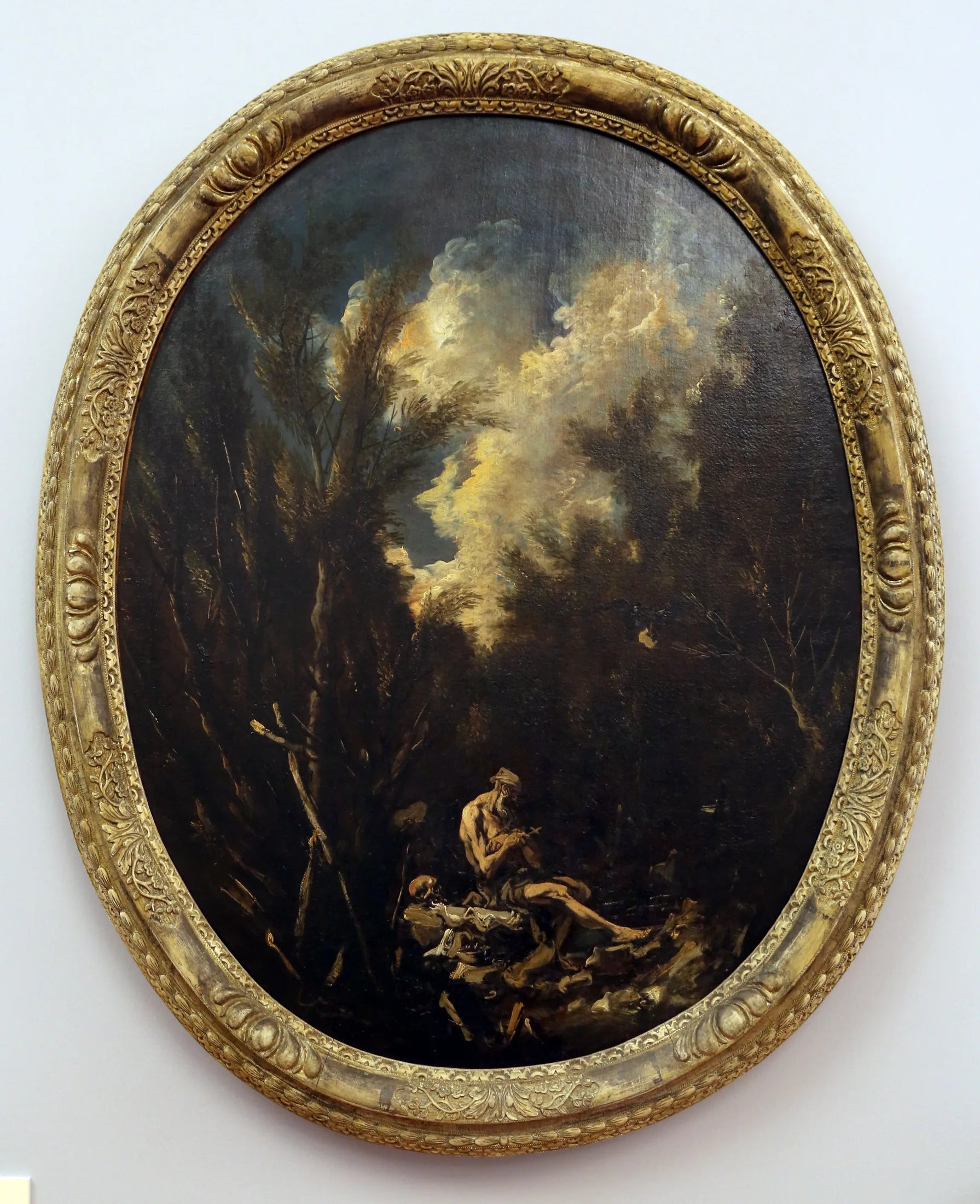 Paysage avec saint Paul l'Ermite - Alessandro Magnasco image 1 copie peinte à la main à l’huile