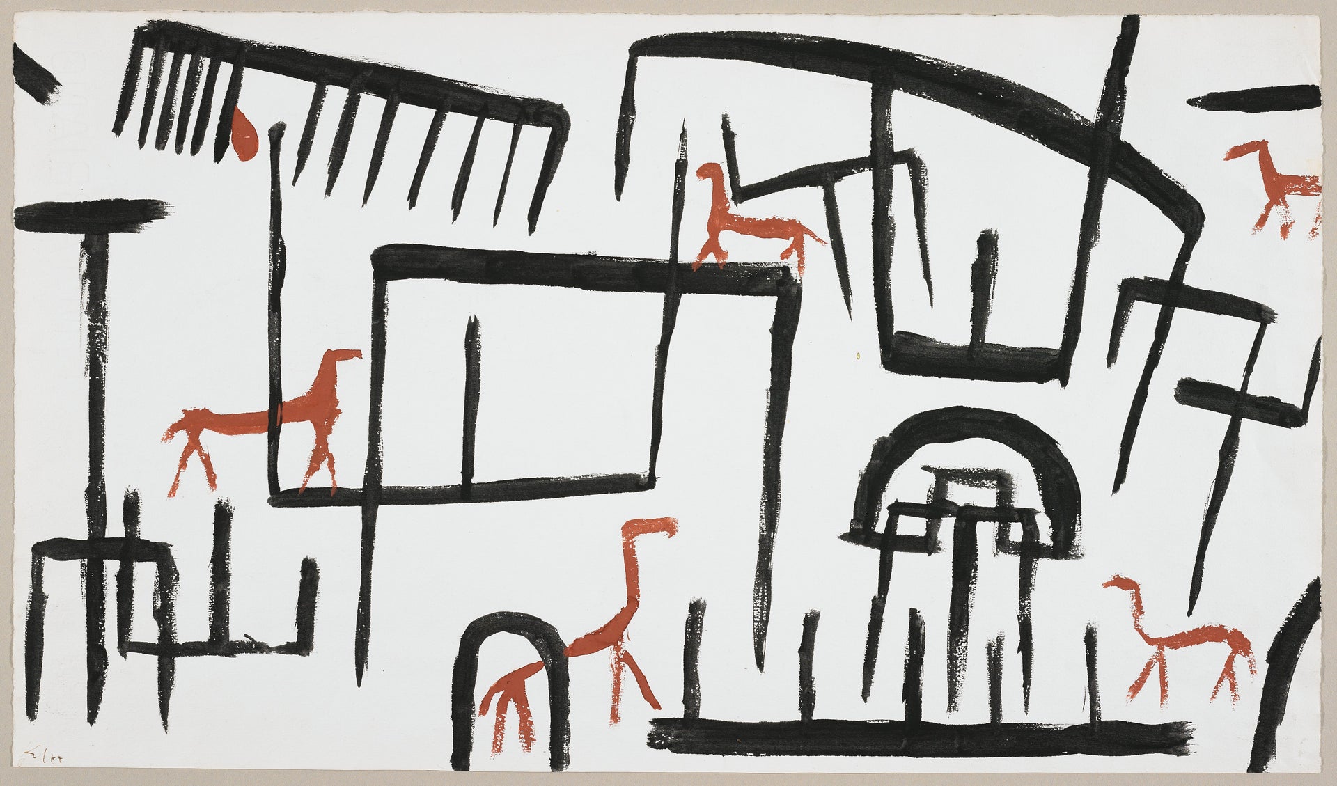 Animals in an Enclosure — Paul Klee