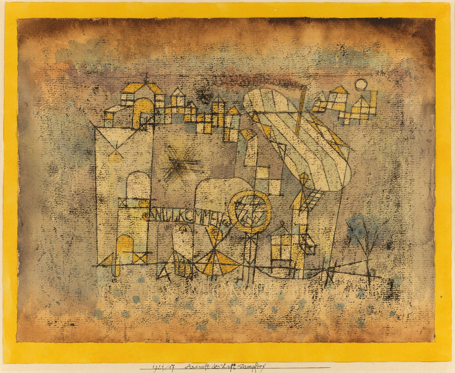Arrival of the Air Steamer - Paul Klee