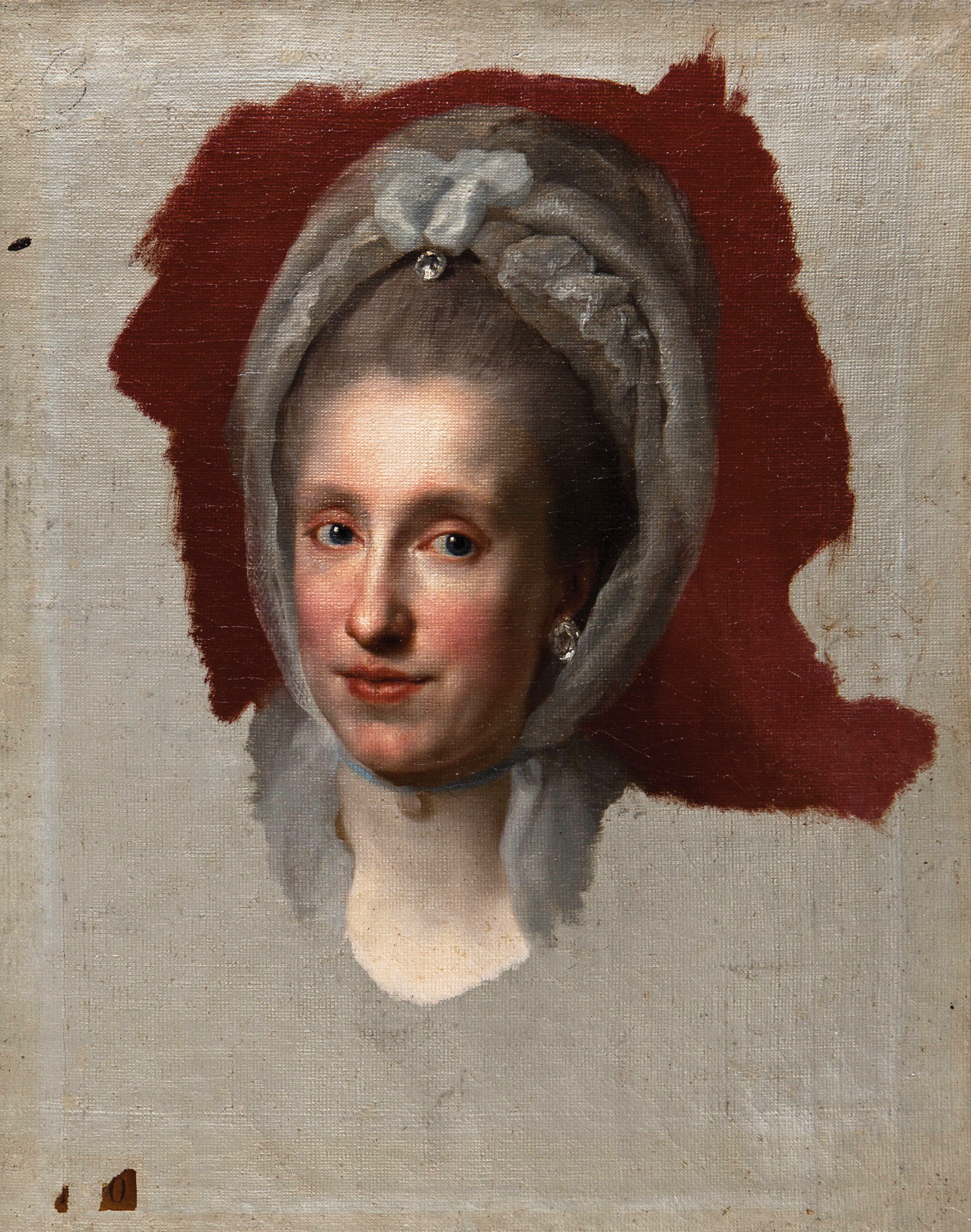 Portrait de Marie-Louise d'Espagne (1745-1792) - Anton Raphael Mengs image 1 reproduction artisanale de tableau