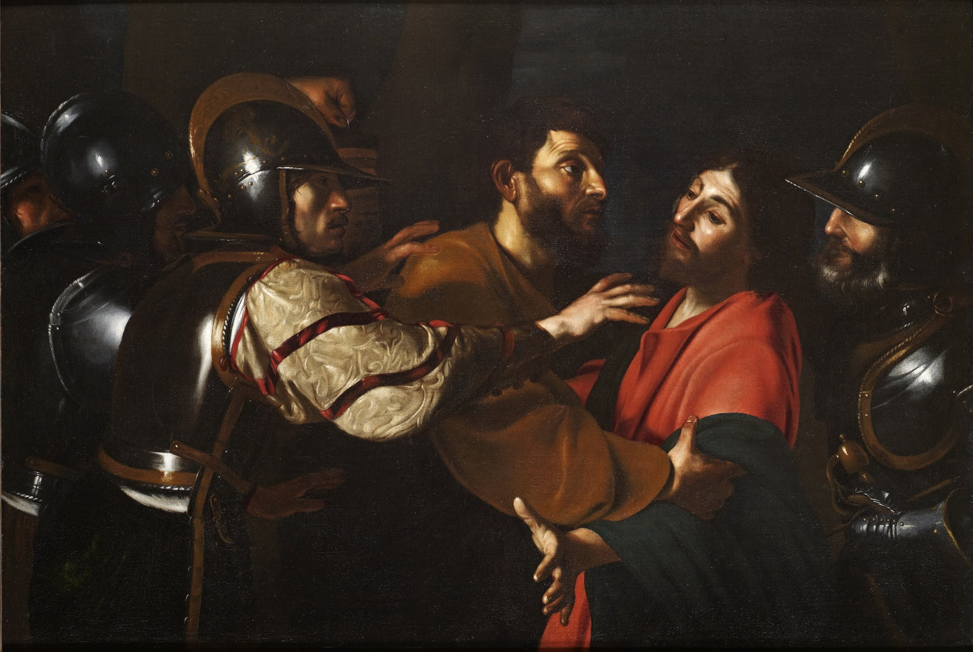 Arrestation du Christ - Bartolomeo Manfredi image 1 reproduction artisanale de tableau