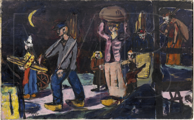 Bauernholzträger (Heimkehrende) (1941) - Max Beckmann